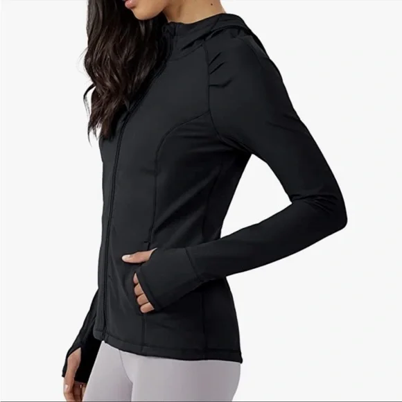 Yogalicious Long Sleeve Full Zip Up Hoodie Jacket L - Picture 4 of 6
